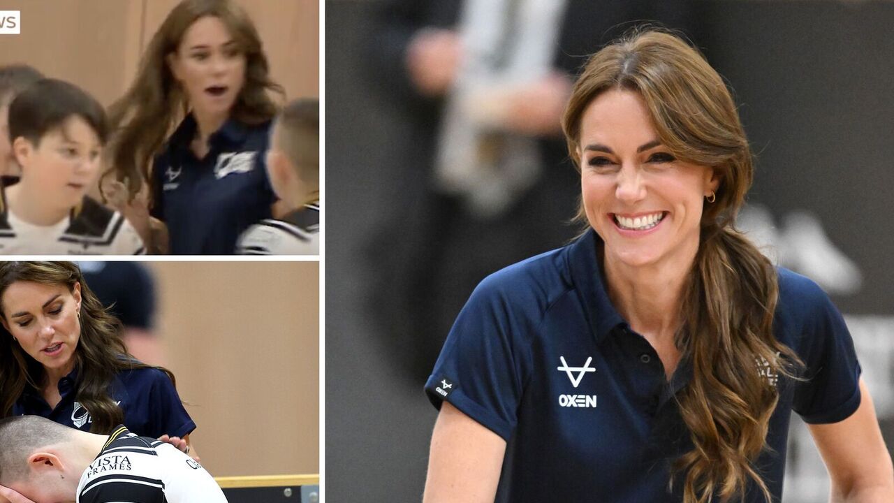 Złapana za talię i łaskotana: Reakcja Kate Middleton na żart nastolatka stała się wirusowa