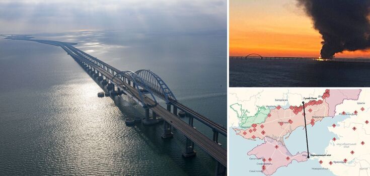 First explosion on the Crimean bridge was a year ago: how it happened and what is needed to completely destroy Putin's "sacred" building
