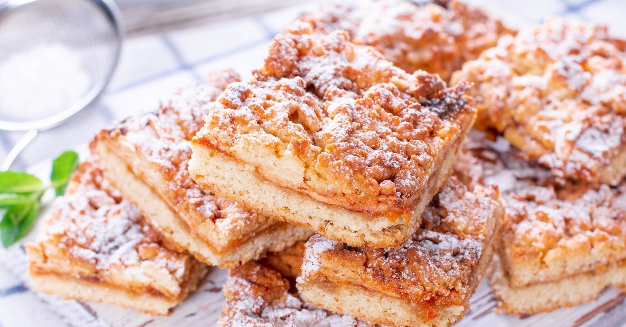 Delicious homemade apple crumble
