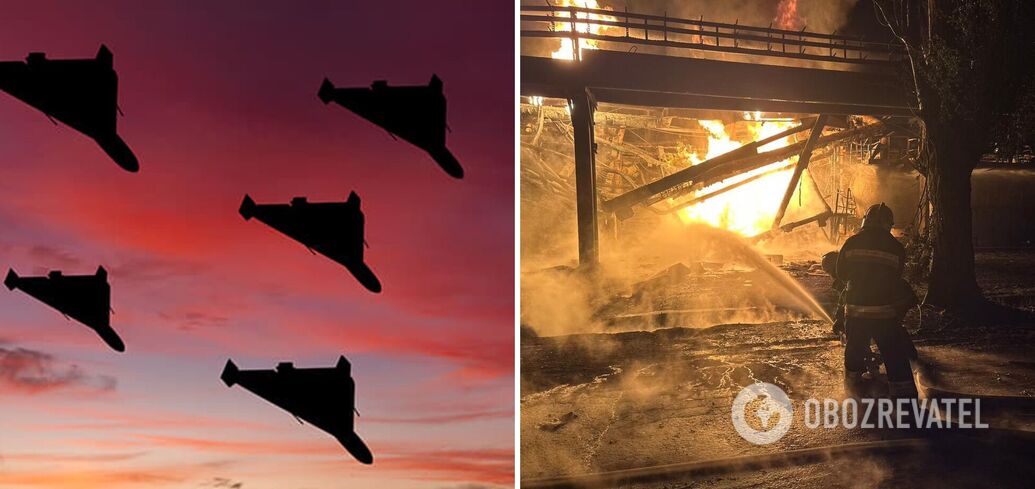 Okupanci zaatakowali Krzemieńczuk w nocy, rafineria ropy naftowej została trafiona: wybuchł pożar