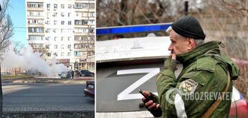 An occupying "police" car was blown up in Mariupol: first details. Video