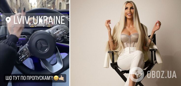 The scandalous Ukrainian blogger in Lviv listened to the track of the traitor Asti at full volume and flaunted her pass. Video