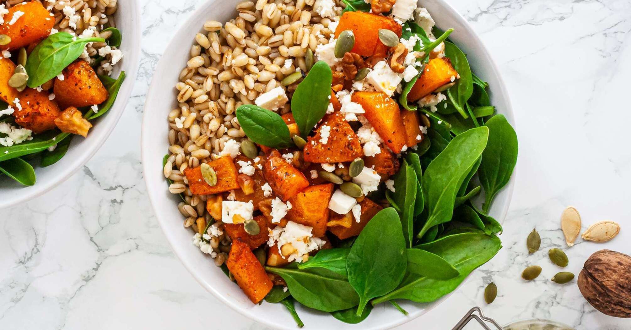 Delicious seasonal pumpkin salad: perfect for the festive table