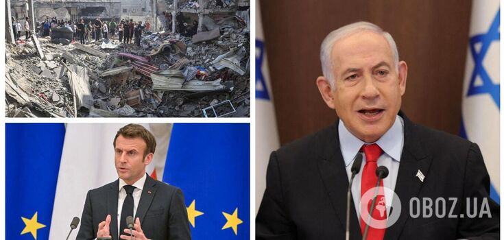 Netanyahu responds to Macron's accusations of genocide against Gazans