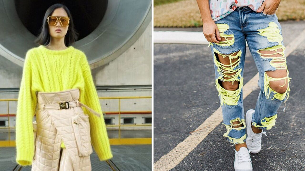 Stretched sleeves and torn jeans should be thrown away