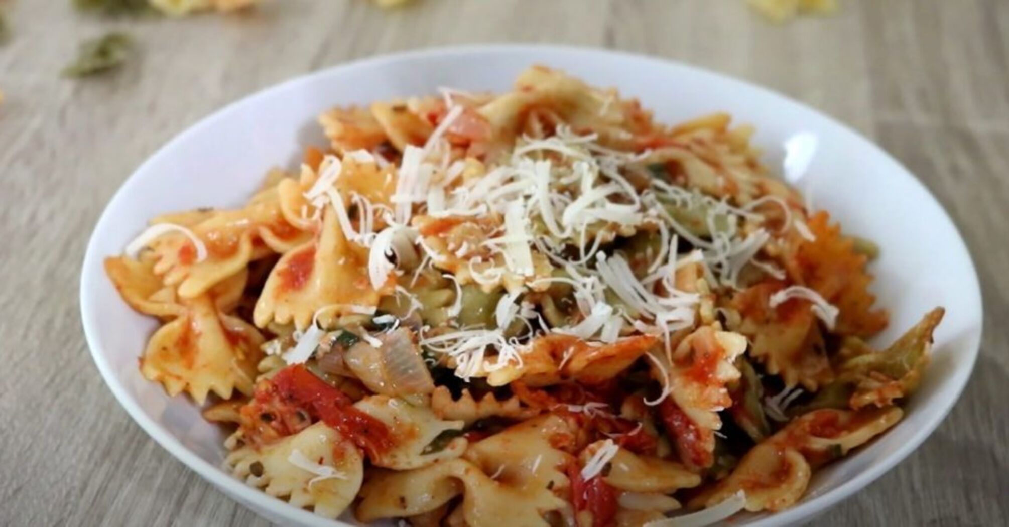 Delicious pasta with fillet