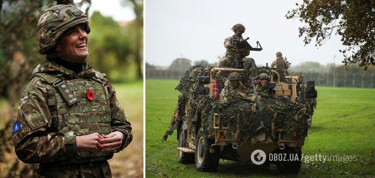 Kate Middleton in combat gear drove armored vehicles and delighted the web. Video