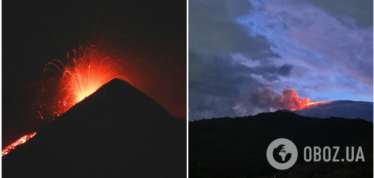 Mount Etna erupted in Sicily: spectacular photos and videos have appeared
