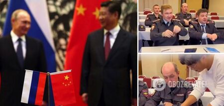 Are they preparing for something? A video of Russian police officers learning to sing in Chinese has been posted online