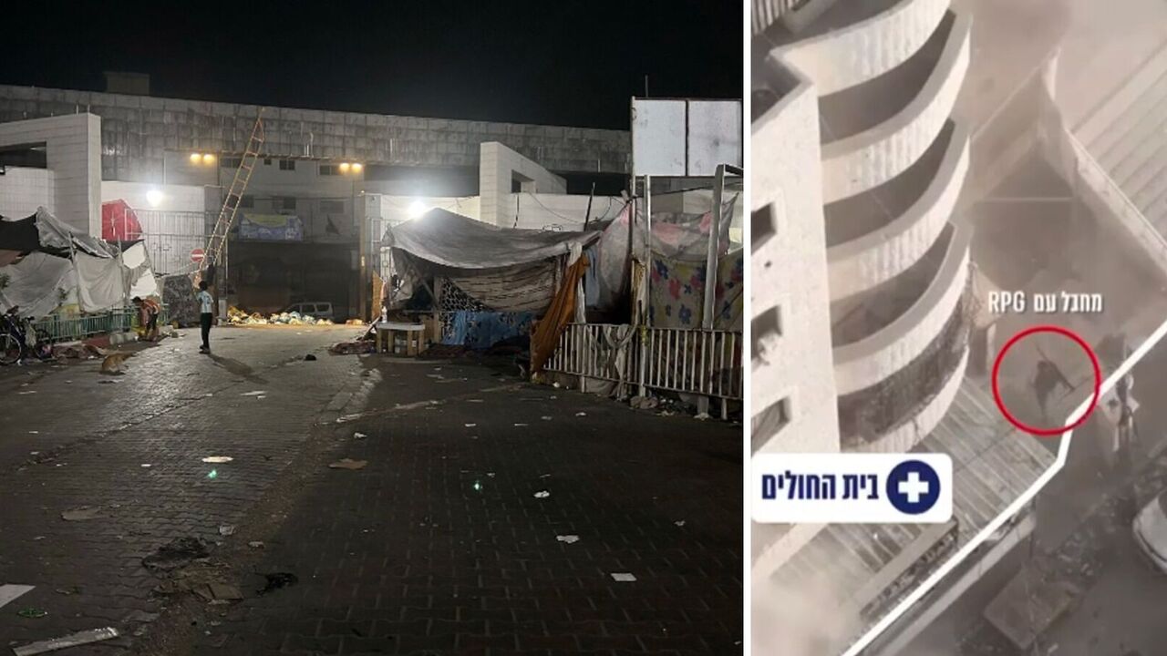IDF publikuje dowody na terrorystę Hamasu z granatnikiem rakietowym walczącego w pobliżu szpitala w Gazie