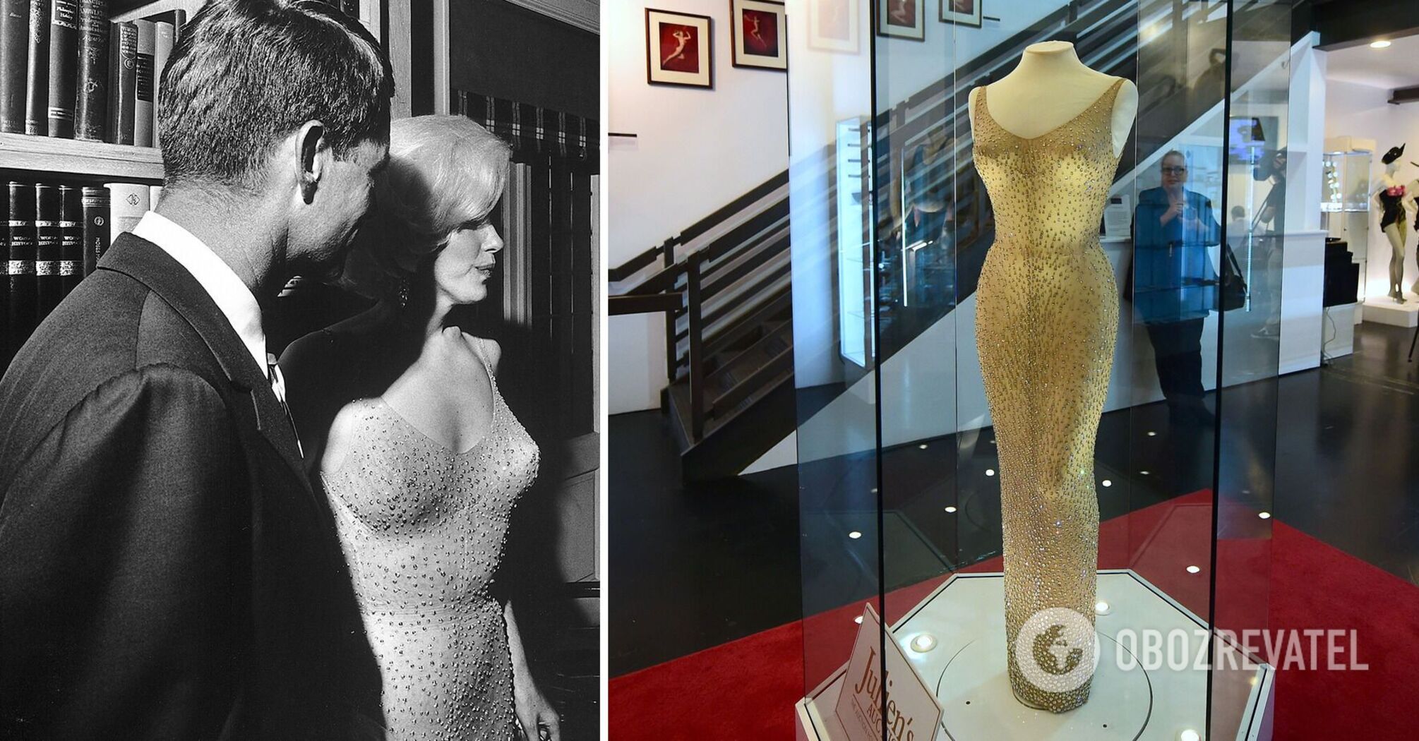 What Marilyn Monroe looked like in the very "naked dress" that the whole world is talking about again. Photos and videos