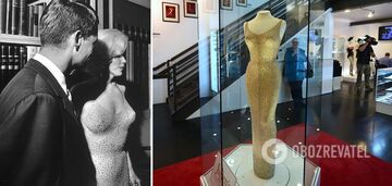 What Marilyn Monroe looked like in the very 'naked dress' that the whole world is talking about again. Photo and video