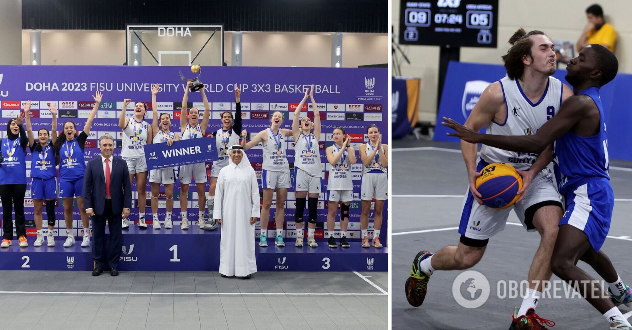 Ukrainian basketball players won two medals at the World 3v3 Basketball Championship among student teams