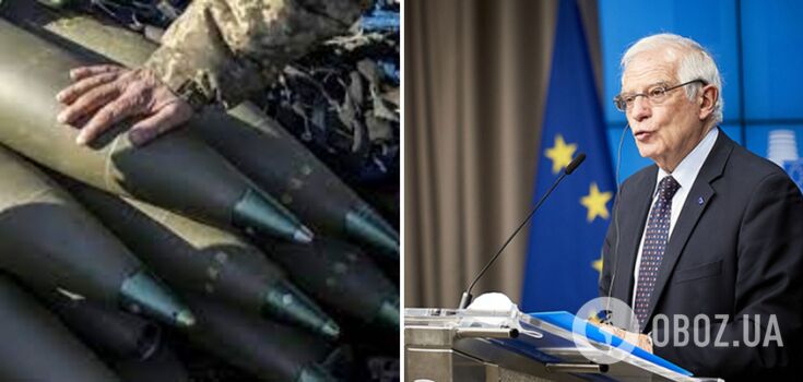 Borrell explained the issue with million rounds of ammunition and called for urgent military aid to Ukraine