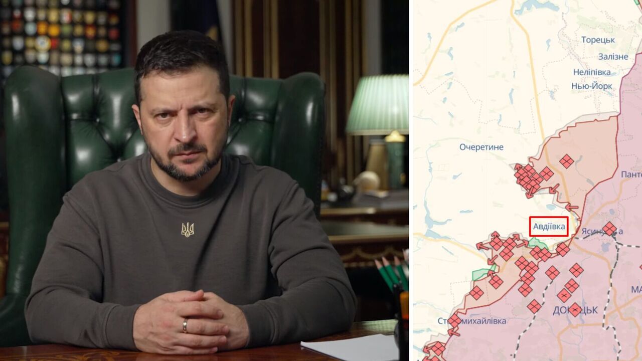 Wołodymyr Zełenski mówił o sytuacji w Awdijiwce