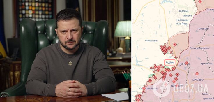 Wołodymyr Zełenski mówił o sytuacji w Awdijiwce