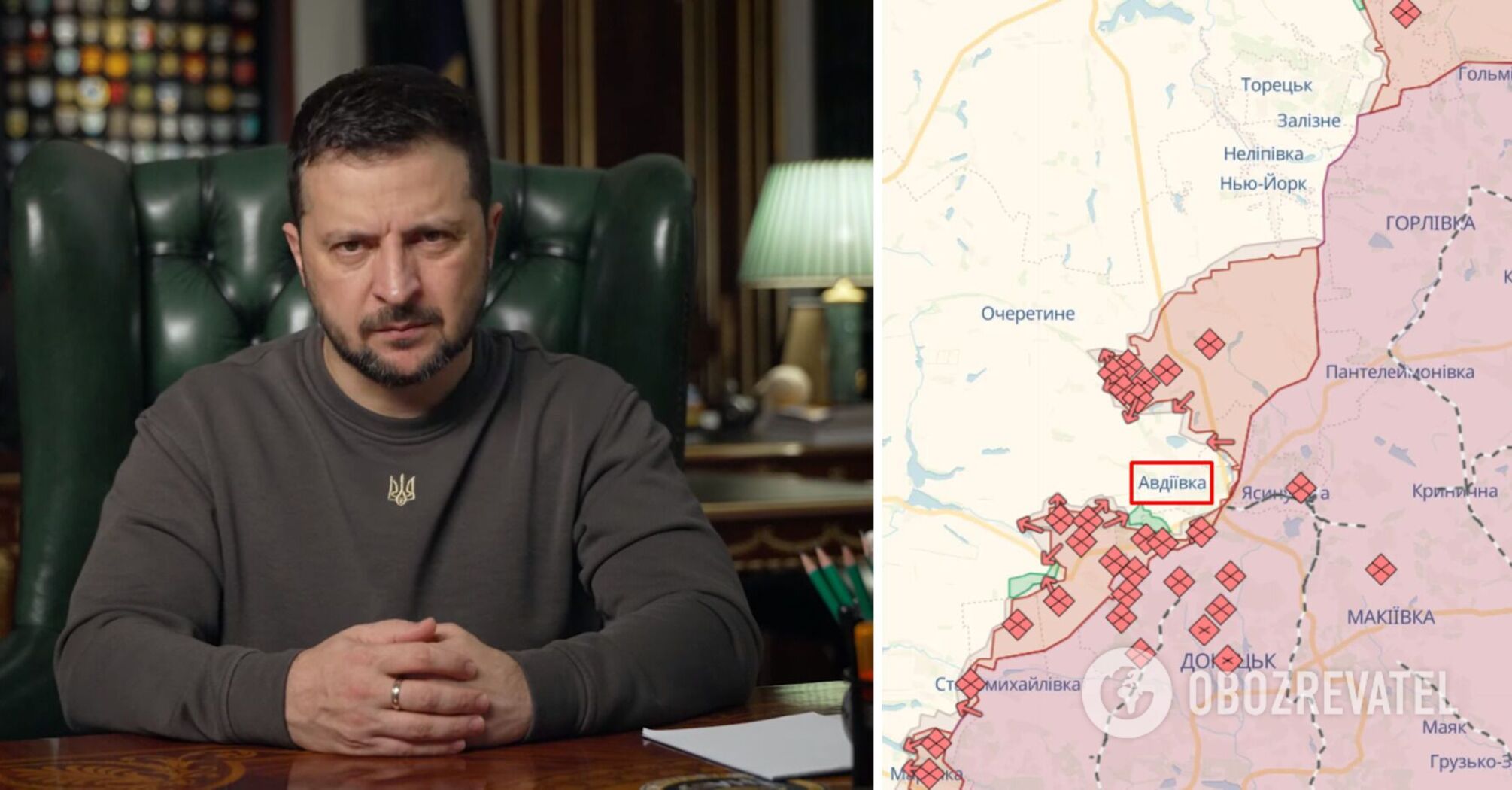 Volodymyr Zelenskyy speaks about the situation in Avdiivka