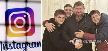 Instagram zablokował konta Kadyrowa i jego synów: Rosjanie radzili im prowadzić strony na 'Odnoklassnikach' i wyśmiewali ich za marudzenie