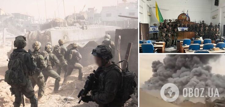 The Israeli Defense Forces demolished the HAMAS parliament building in Gaza. Video