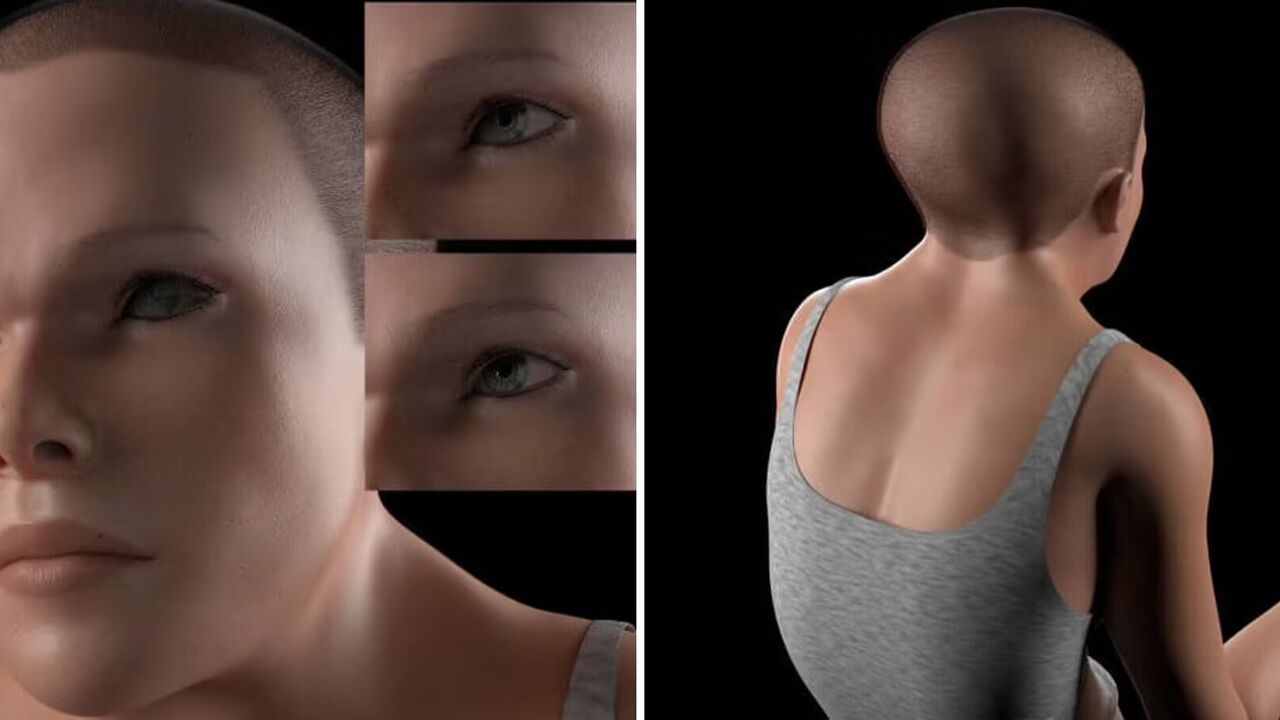 Hooked hands, a hump and double eyelids: scientists have shown a woman of the future who will live in the year 3000. Photo.