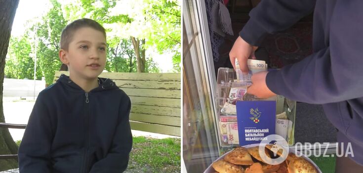 An 8-year-old boy from Poltava gave the money he had been saving for four years to buy a car for the Armed Forces of Ukraine. Video.
