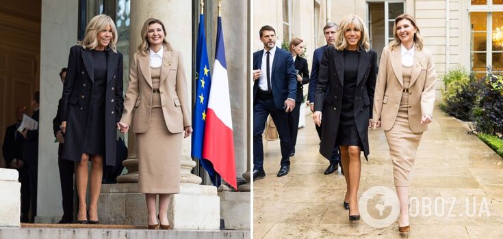 Zelenska chose an elegant three-piece suit from The Coat for a meeting with Macron in Paris. What does it mean