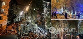  A high-rise building collapsed due to sewage in   Russia, Astrakhan. Photos and video