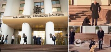 Pies prezydenta Mołdawii ugryzł austriackiego przywódcę. Wideo