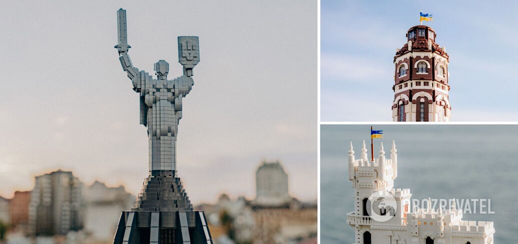 Three Ukrainian architectural landmarks were created form Lego set