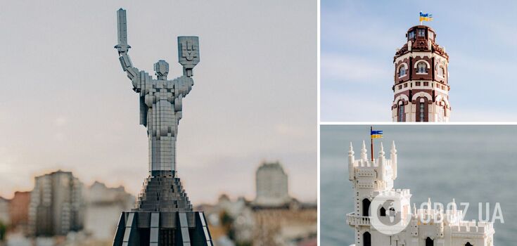Three Ukrainian architectural landmarks were created form Lego set
