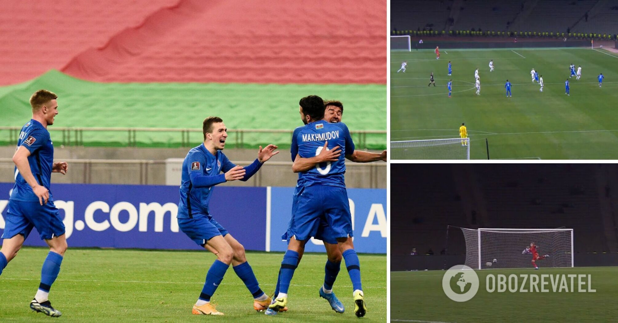 Azerbaijani footballer scored a fantastic flying kick goal from the center of the field in the Euro 2024 qualifying. Video