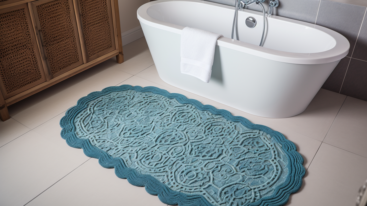 What rug should be in the bathroom: how to choose