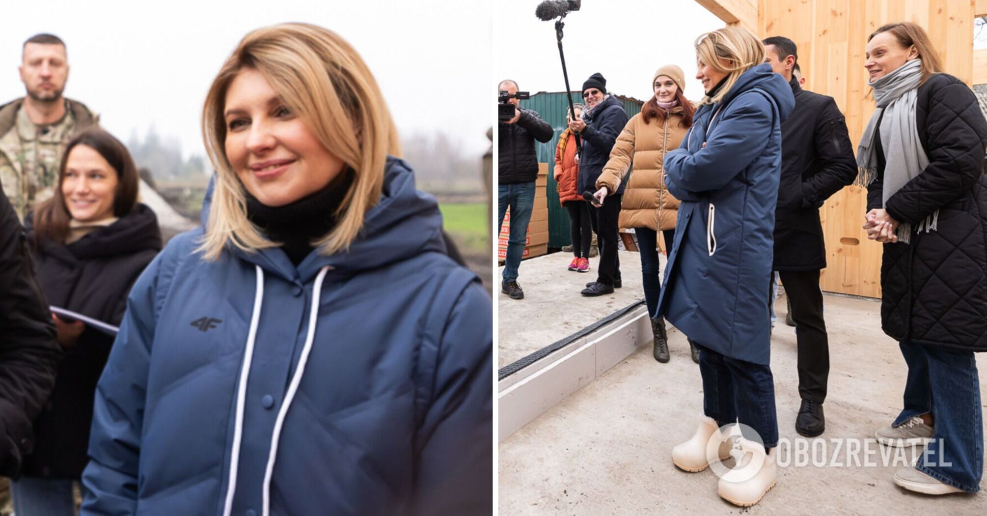 Zelenska in knee-high boots and a parka met with a large family from the Kherson region: the first lady's appearance in casual attire