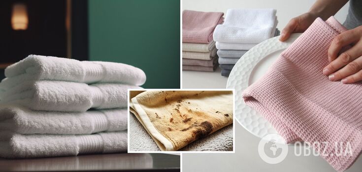 How to effortlessly get rid of all stains on towels: an effective life hack