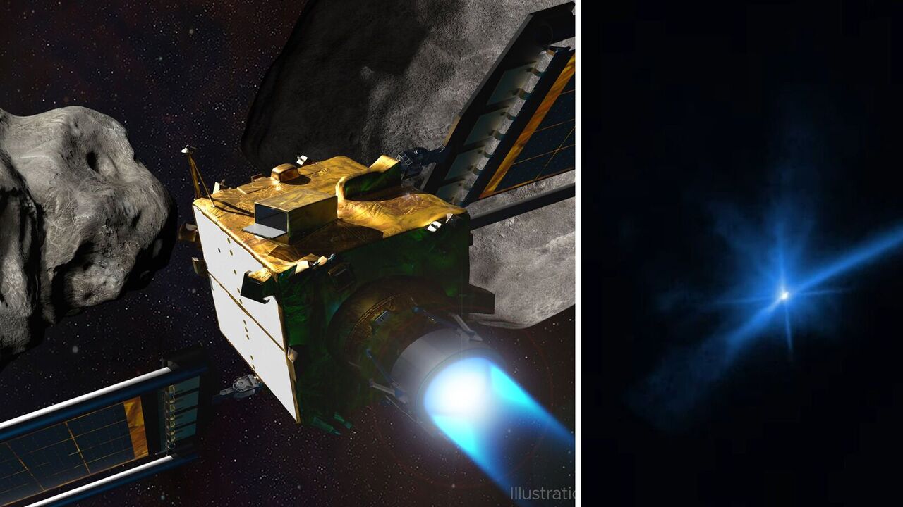It's worse than expected: NASA vehicle's collision with an asteroid scattered its debris for thousands of kilometers. Photo