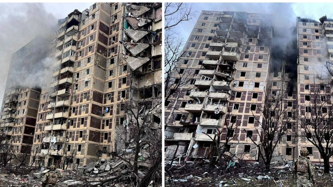 Hostile S-300 missile hits a high-rise building in Novohrodivka, Donetsk region: one wounded