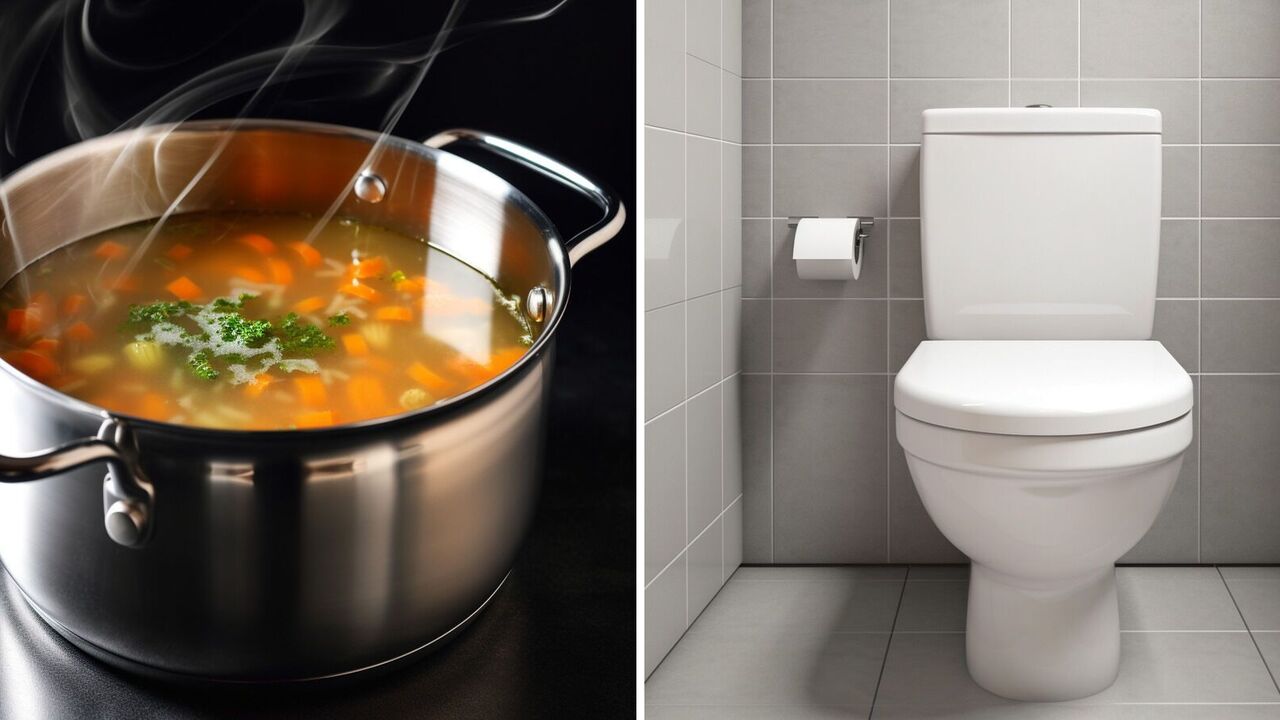 Can you pour soup into the toilet: the answer is categorical