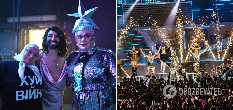 Thousands of people shouted 'Russia goodbye, Glory to Ukraine!' Verka Serdiuchka made a powerful show in Amsterdam. Photo and video