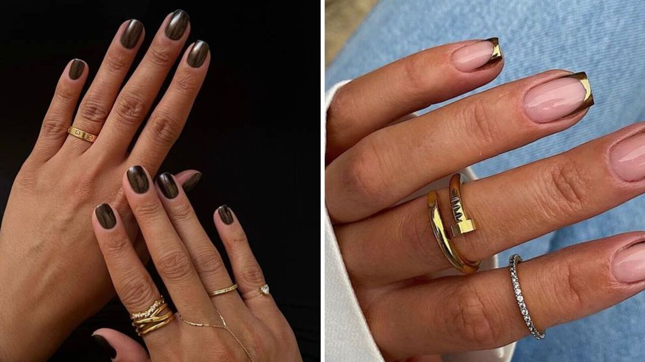 Metallic nails hit the trends: 5 designs that will be fashionable in winter