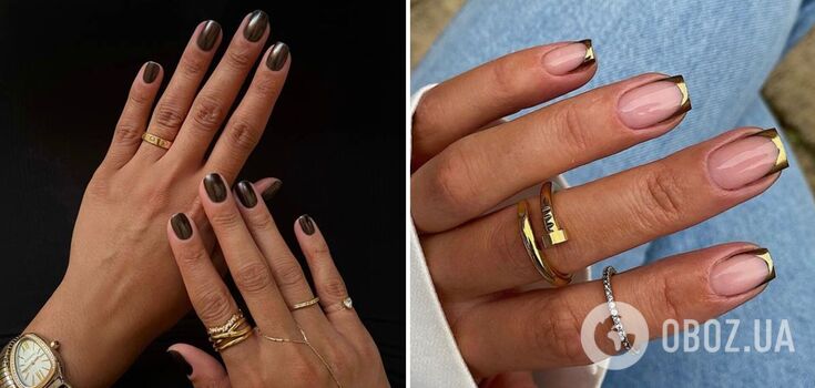 Metallic nails hit the trends: 5 designs that will be fashionable in winter