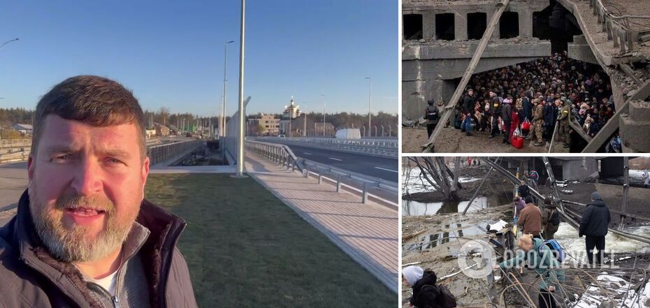 Thousands of civilians were evacuated across this bridge in March 2022.
