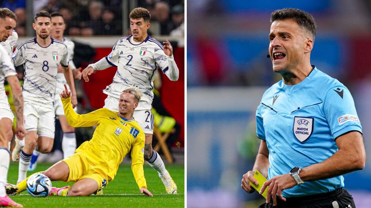 Penalty or not? Video of the most scandalous moment of the Ukraine-Italy match with Mudryk's fall