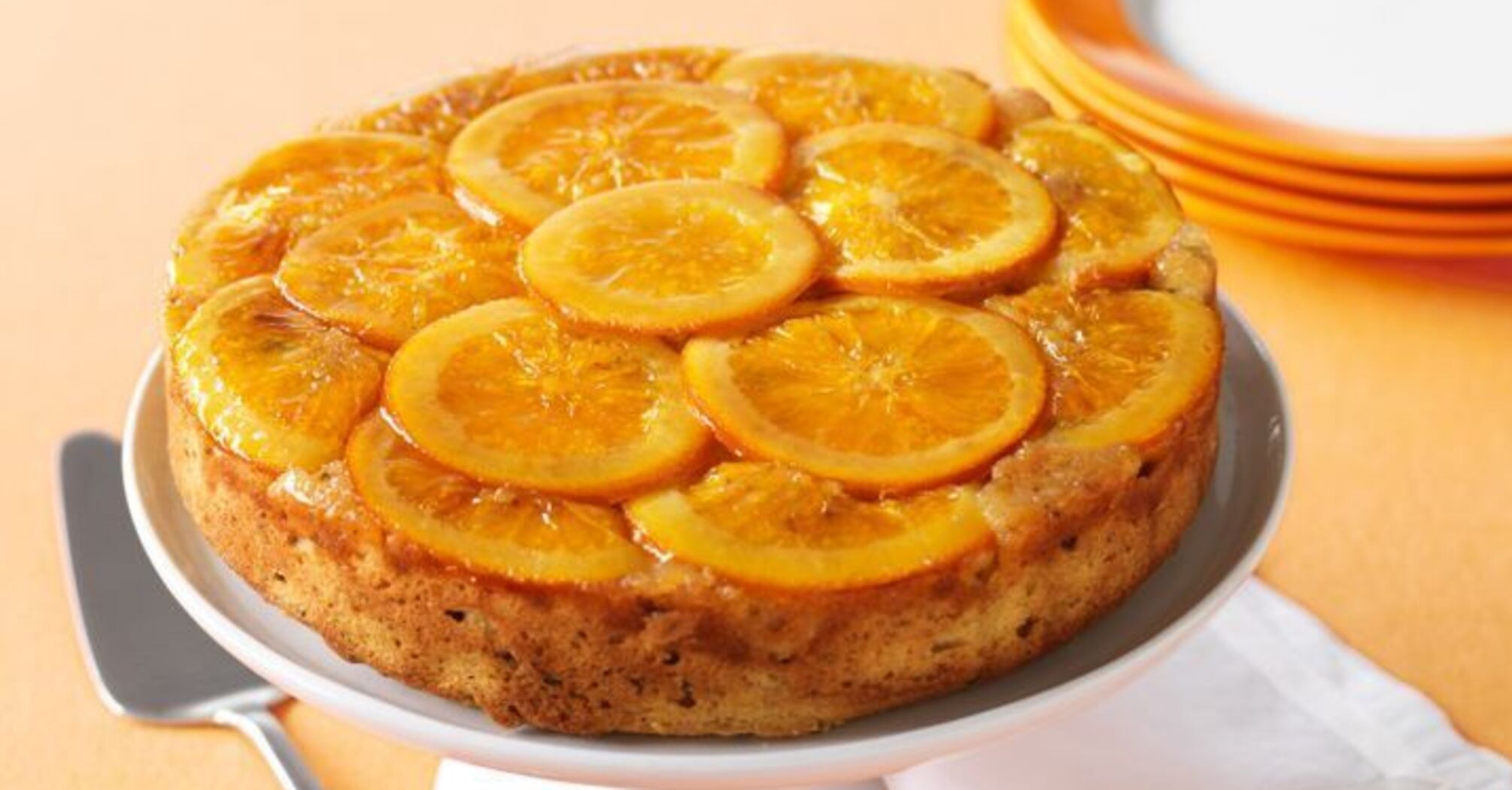 Puffy orange pie for tea that melts in your mouth