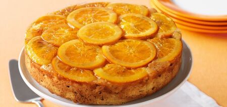 Puffy orange pie for tea that melts in your mouth