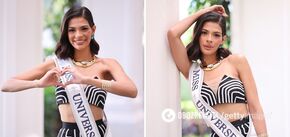 What Miss Universe 2023 Shannis Palacios looks like in a swimsuit. Photo of the beauty