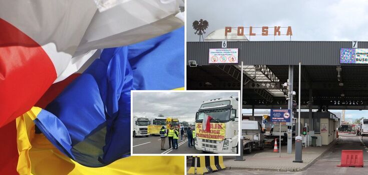 Polacy blokują ukraińską granicę