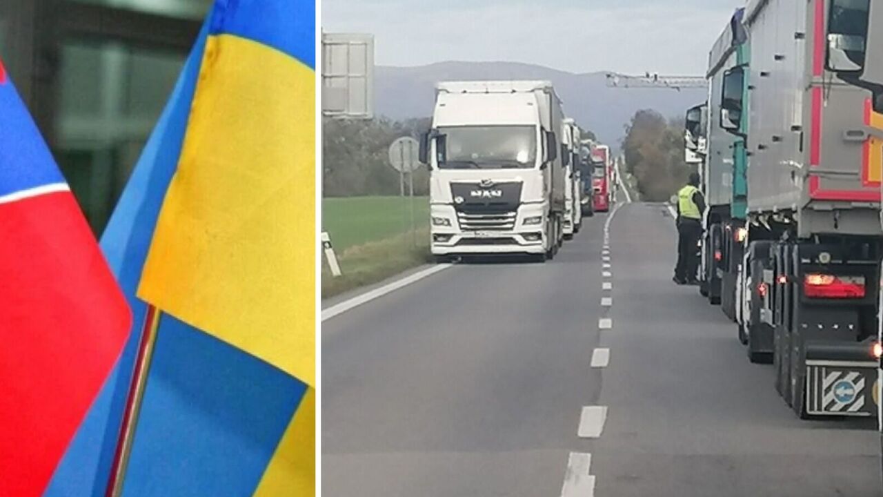 Ruch ciężarówek tymczasowo odblokowany na granicy Słowacji i Ukrainy