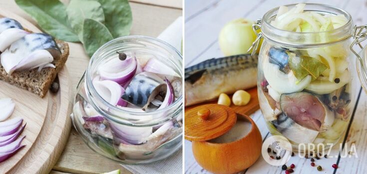 Pickled mackerel