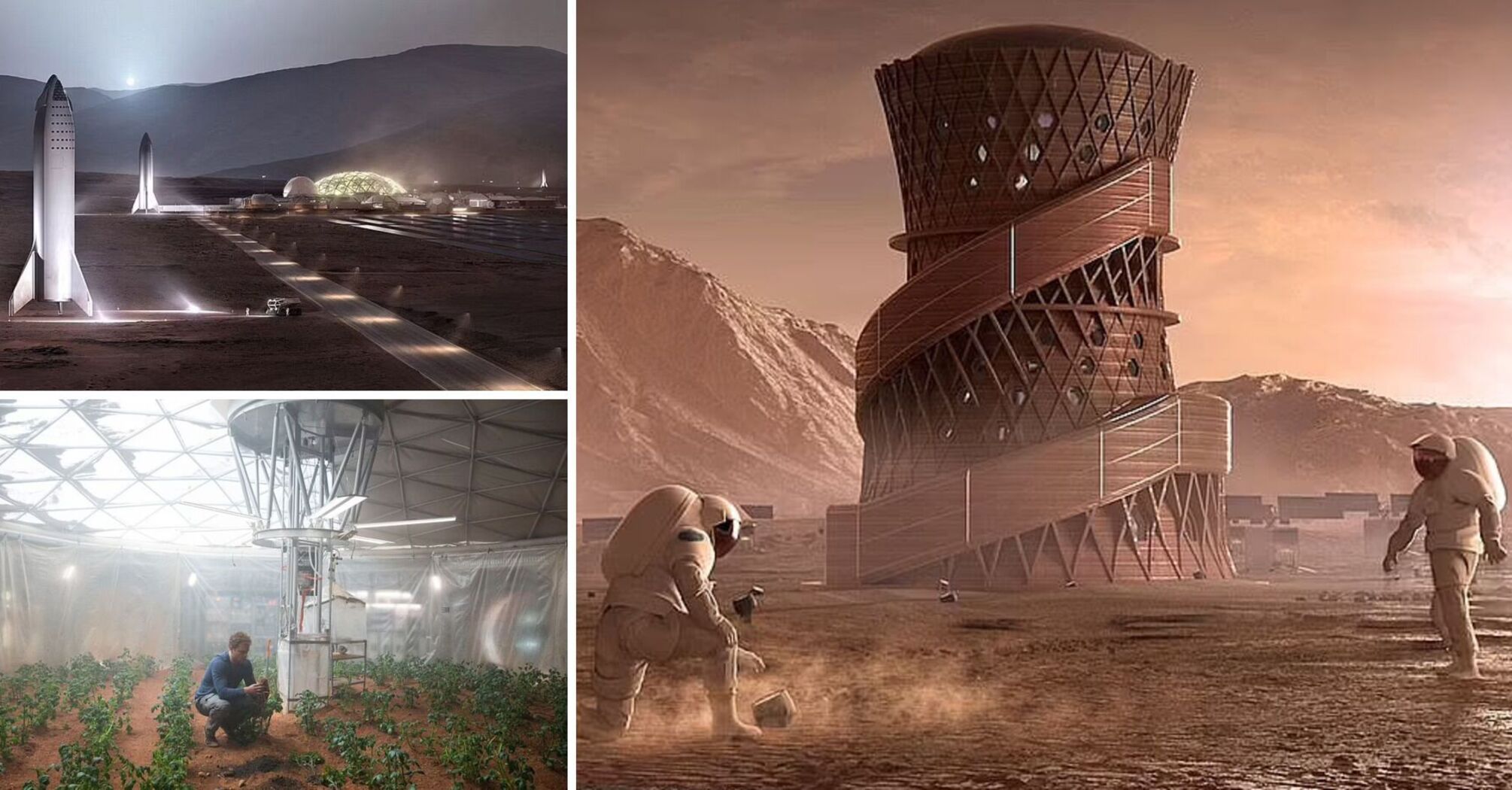 What a human base on Mars would look like: concepts presented online. Photos and videos