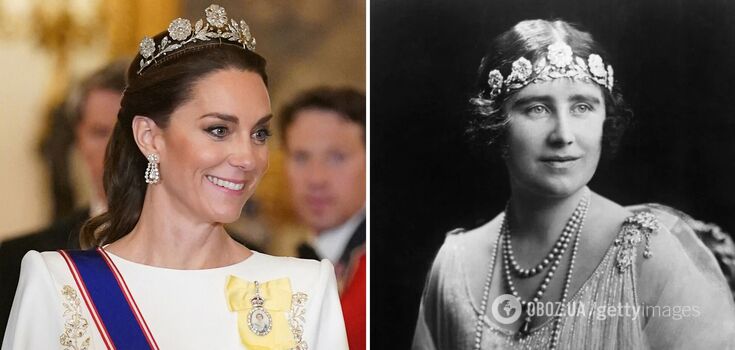 The king's favorite daughter-in-law: Kate Middleton wears a diamond tiara not seen in 100 years